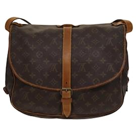 Louis Vuitton-LOUIS VUITTON Monogram Saumur 35 Shoulder Bag M42254 LV Auth 117947-Monogram