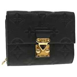 Louis Vuitton-LOUIS VUITTON Empreinte Porte Feuille Metis Compact Wallet Noir M80880 LV 37826S-Black