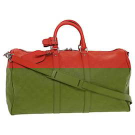 Louis Vuitton-LOUIS VUITTON Damier Infini Keepall Bandouliere 45 Bag Fusion N41142 Auth 43817S-Other