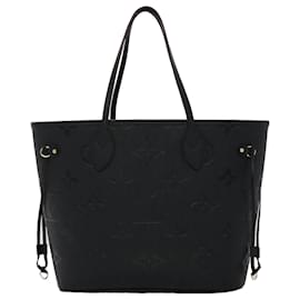 Louis Vuitton-LOUIS VUITTON Monogram Empreinte Giant Neverfull MM Tote Bag Noir M45685 am4613S-Black