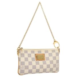 Louis Vuitton-LOUIS VUITTON Damier Azur Pochette Mira MM Accessory Pouch N60027 LV Auth MY486A-Other