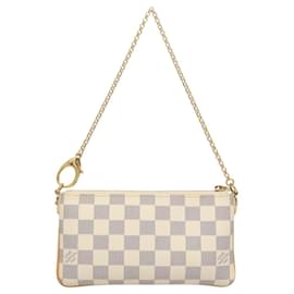 Louis Vuitton-LOUIS VUITTON Damier Azur Pochette Mira MM Accessory Pouch N60027 LV Auth MY486A-Other