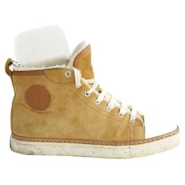 Hermès-Suede sneakers-Brown