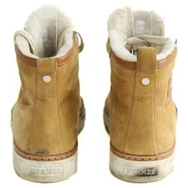 Hermès-Suede sneakers-Brown