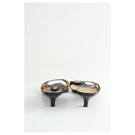 Hermès-Talons en cuir-Noir
