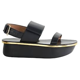 Marni-Sandales en cuir-Noir