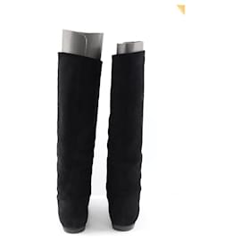 Giuseppe Zanotti-Bottes en daim-Noir