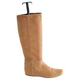 Prada-Boots en cuir-Camel