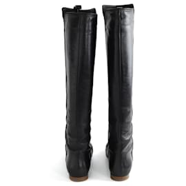 Barbara Bui-Bottes en cuir-Noir