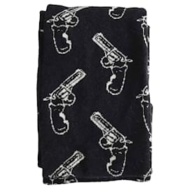 Saint Laurent-Wool scarf-Black