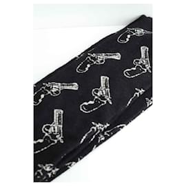 Saint Laurent-Wool scarf-Black