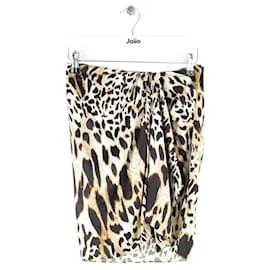 Alexandre Vauthier-Silk mini skirt-Brown