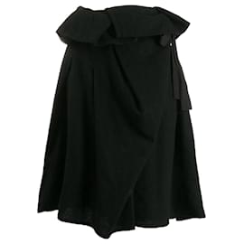 Comme Des Garcons-Comme des Garçons Black Wool Skirt-Black