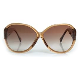Louis Vuitton-Louis Vuitton, Soupcon oversize glitter sunglasses-Golden