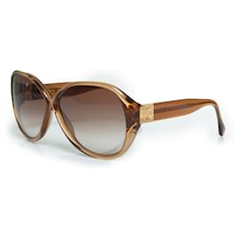 Louis Vuitton-Louis Vuitton, Soupcon oversize glitter sunglasses-Golden