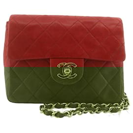 Chanel-Sac à rabat simple Chanel-Rouge