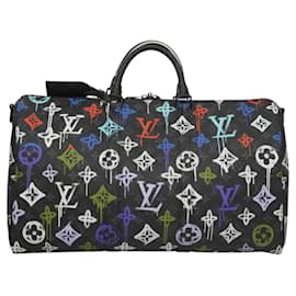Louis Vuitton-Louis Vuitton Keepall Bandouliere 50-Black