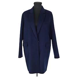 Hermès-Wool coat-Navy blue