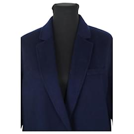 Hermès-Wool coat-Navy blue