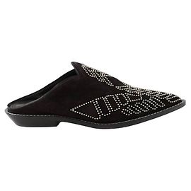 Altuzarra Schwarze Wildleder-Mules Schwarz