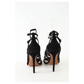 Alaïa-Talons en cuir-Noir