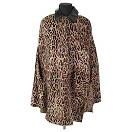 Autre Marque-Leather jacket-Brown
