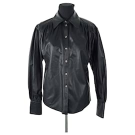 Autre Marque-Leather shirt-Black