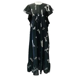 Kaftán Libélula Nairobi Negro / Plata de Cynthia Rowley Negro