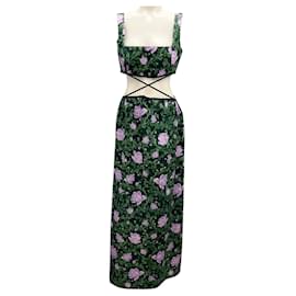 Autre Marque-Agua by Agua Bendita Green / Purple Multi Peonia Peonia Ocaso Maxi Dress-Multiple colors