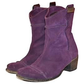 Byblos-bottines-Violet foncé