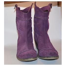 Byblos-bottines-Violet foncé