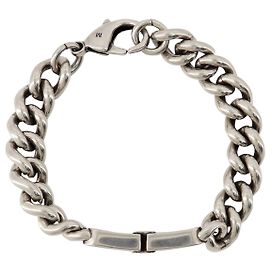 Bracciale Gourmet BB Icon - Balenciaga - Ottone - Argento Antico Argento Metallico