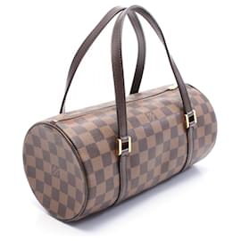 Louis Vuitton-Louis Vuitton Damier Ebene Papillon 26 Handbag N51304-Metallic,Bronze