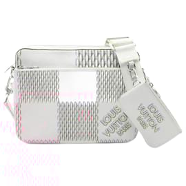 Louis Vuitton-Louis Vuitton Damier Giant Trio Messenger Shoulder Bag M20665-White