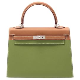 Hermès-Hermes Epsom Kelly 25 Handbag WHA658UK Stamp W (2024)-Brown