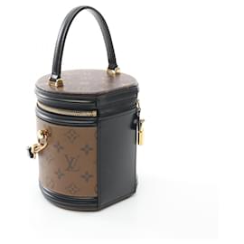 Louis Vuitton-Louis Vuitton Monogram Reverse Cannes Handbag M43986-Metallic,Bronze