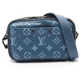 Louis Vuitton-Louis Vuitton Monogram Nano Alpha Wearable Wallet Shoulder Bag M82801-Blue