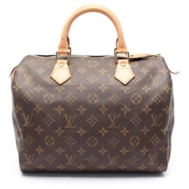 Louis Vuitton-Louis Vuitton Monogram Speedy 30 Handbag M41526-Brown