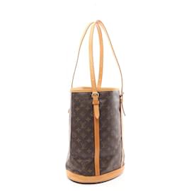 Louis Vuitton-Louis Vuitton Monogram Bucket GM Shoulder Bag M42236-Brown