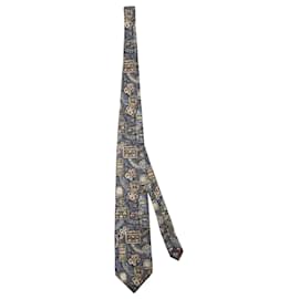 Dior-Christian Dior Monsieur Printed Neck Tie in Multicolor Silk-Multiple colors