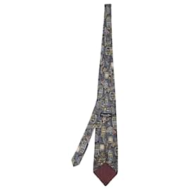 Dior-Christian Dior Monsieur Printed Neck Tie in Multicolor Silk-Multiple colors