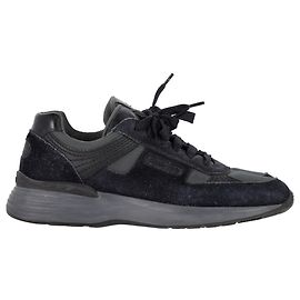 Church's CH873 Sneakers in Navy Blue Suede and Canvas Blue Navy blue