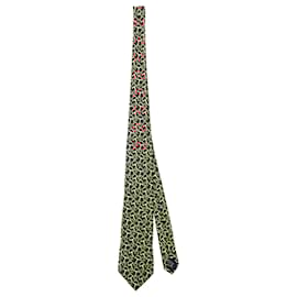 Gucci- Gucci Printed Neck Tie in Multicolor Silk-Multiple colors