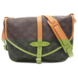 Louis Vuitton-Louis Vuitton Monogram Saumur 30 Shoulder Bag M42256-Brown