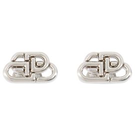 Orecchini Bb Stud Xs - Balenciaga - Sintetico - Argento Argento Metallico