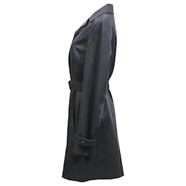 Jil Sander- Jil Sander Belted Trench Coat in Black Viscose-Black