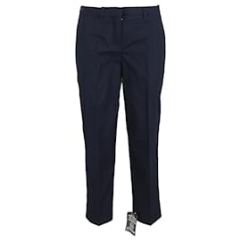 Miu Miu-Miu Miu Trousers in Navy Blue Polyester-Blue,Navy blue