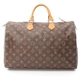 Louis Vuitton-Louis Vuitton Monogram Speedy 40 Handbag M41522-Brown