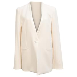 Theory-Theory Tuxedo Jacket in White Triacetate-White