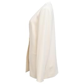 Theory-Theory Tuxedo Jacket in White Triacetate-White